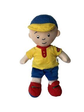 Caillou Plush Soft Boy Doll 10" PBS Animated Kids TV Series 90s Character 2012